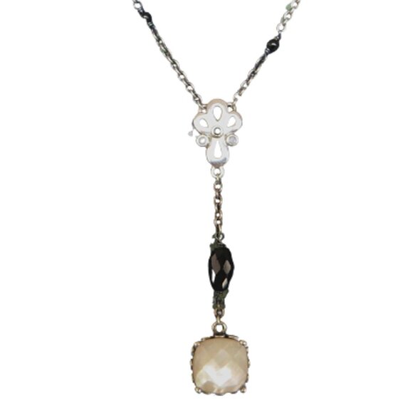 Pandora RARE!!!! Elegant Sincerity Mother Pearl Sterling Necklace 590318MP48 - Picture 1 of 13